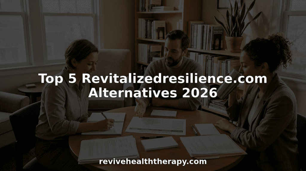 Therapists meeting in sunny community office