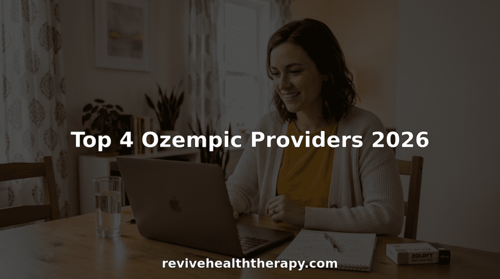 Woman at kitchen table in telehealth consultation
