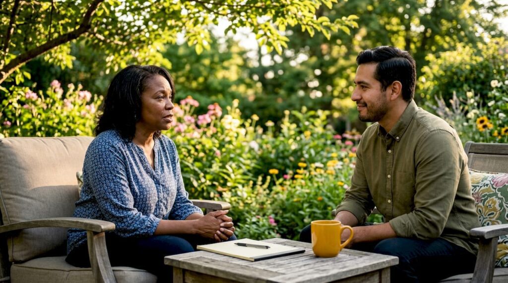 Patient actively participating in therapy session