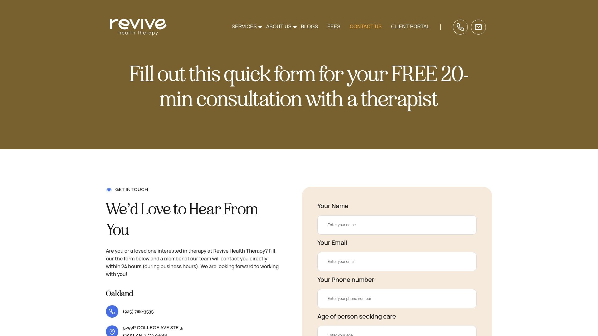 Revivehealththerapy