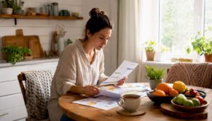 Woman reviewing therapy alternative brochures